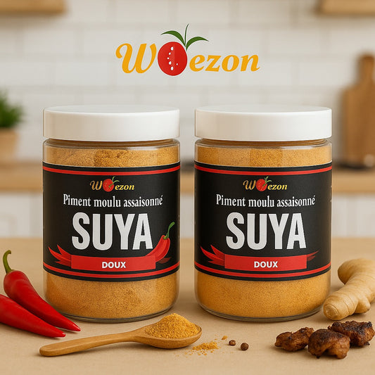 Coffret piment brochette, piment barbecue, brochette de soya, Nigéria - Ghana - Togo - Benin (400g) doux